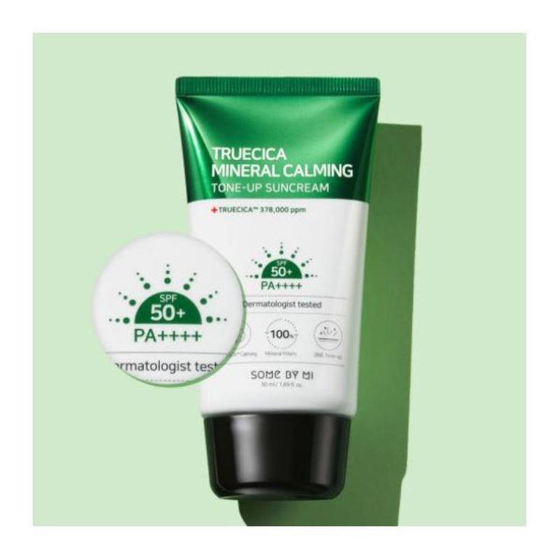  Truecica Mineral Calming Tone-Up Suncream - Korean-Skincare