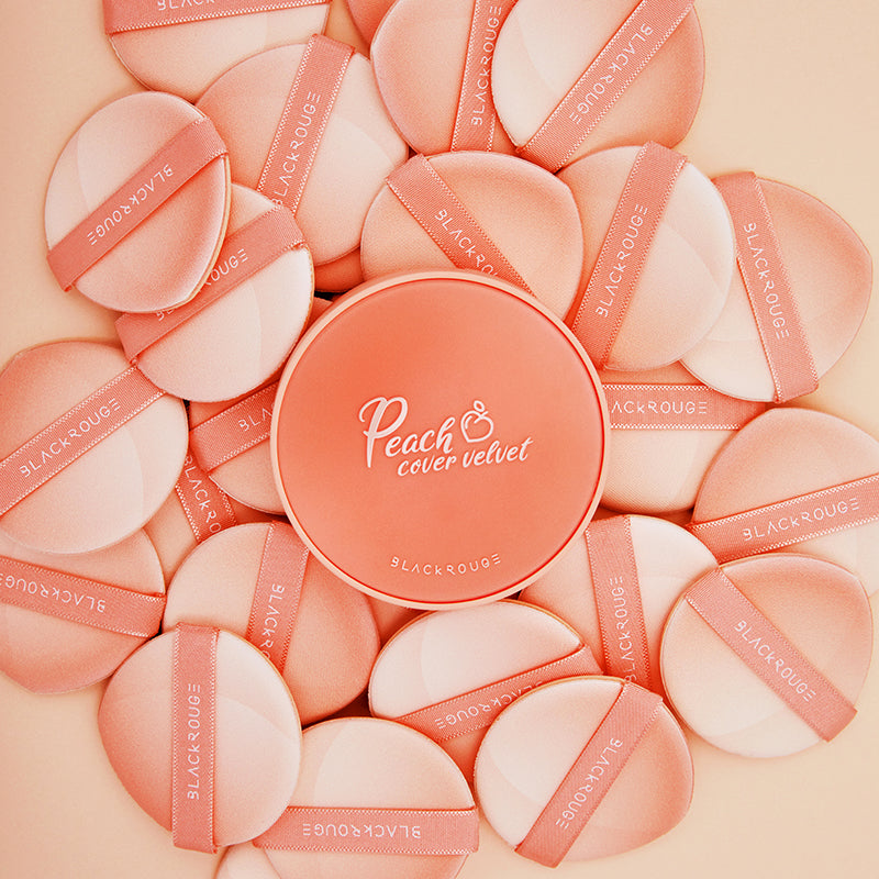 Peach Cover Velvet Cushion