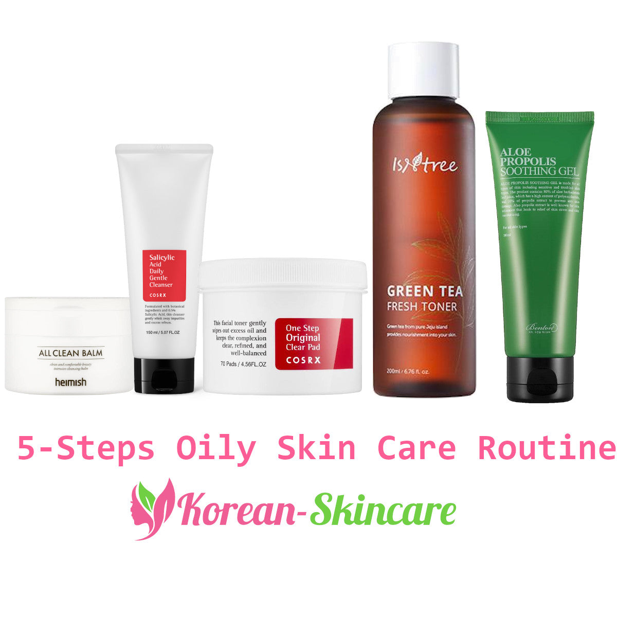 Korean-Skincare 5-Steps oily skin care routine - Korean-Skincare