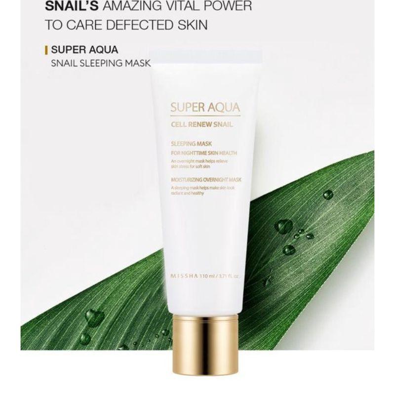 Missha Super Aqua Cell Renew Snail Sleeping Mask - Korean-Skincare