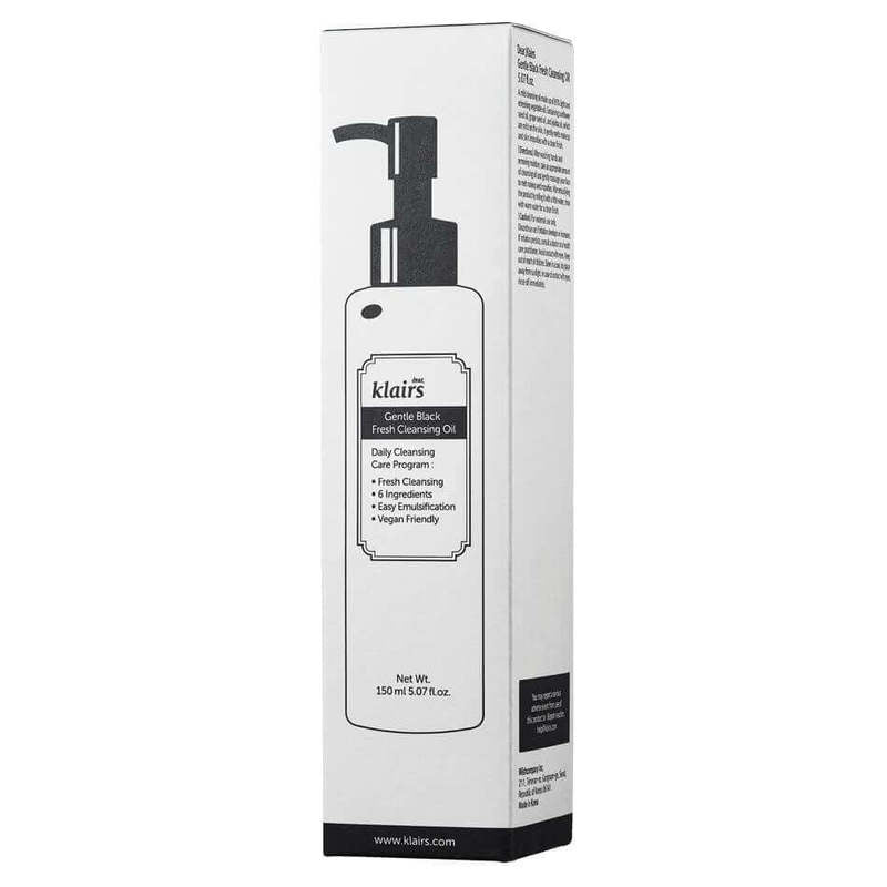 Klairs Gentle Black Fresh Cleansing Oil - Korean-Skincare