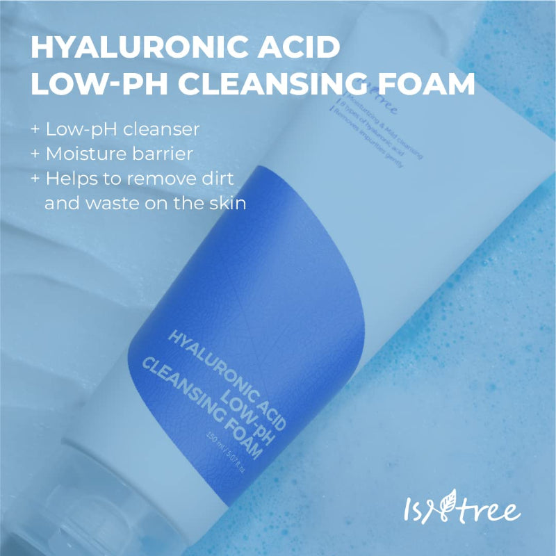 Espuma de limpeza de ácido hialurônico com baixo pH