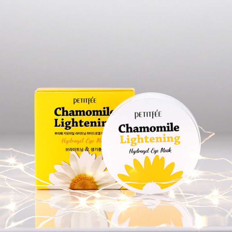 Petitfee Chamomaile Lightening Hydrogel Eye Mask - Korean-Skincare