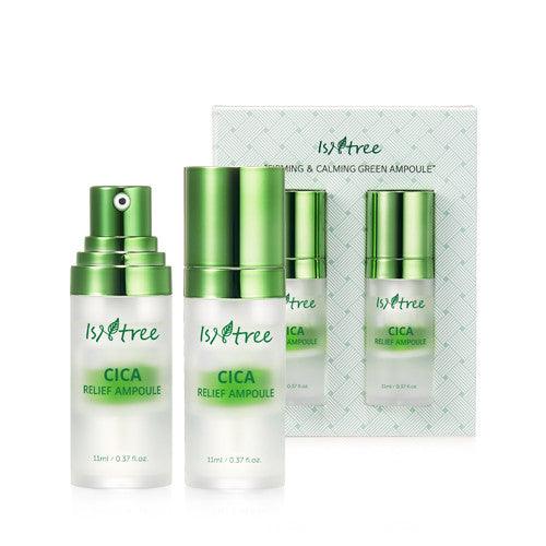 Isntree Cica Relief Ampoule Set - Korean-Skincare