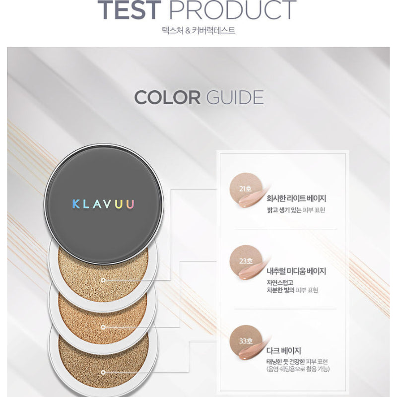 Klavuu Urban Pearlsation High Coverage Tension Cushion SPF50+ PA++++ - Korean-Skincare