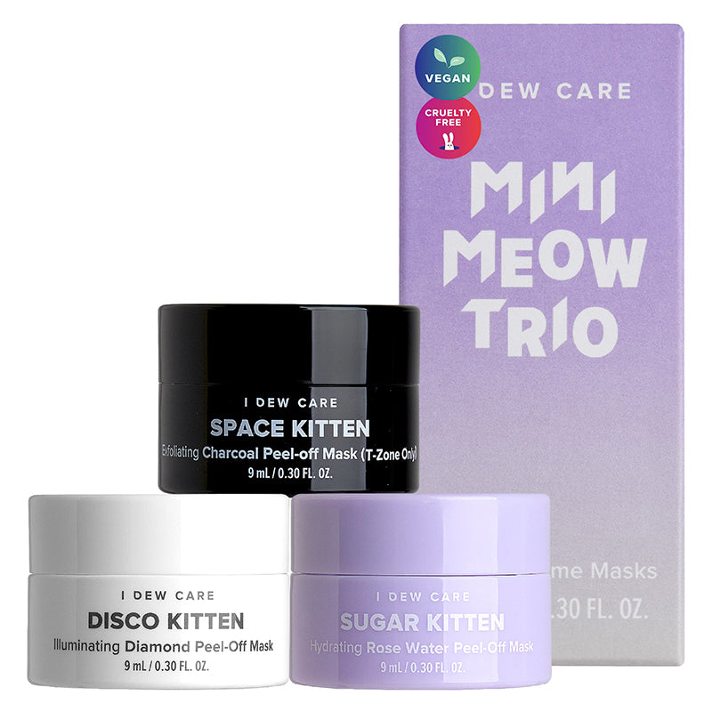 Máscaras destacáveis ​​cromadas Mini Meow Trio