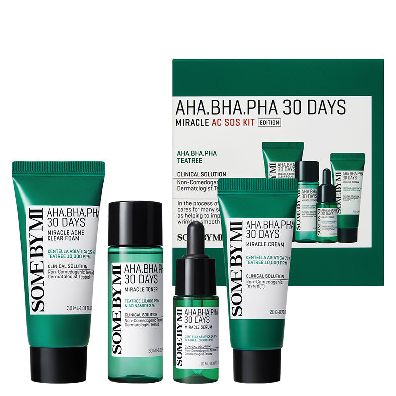 ‍AHA BHA PHA 30 Days Miracle AC SOS Kit (100% de desconto)