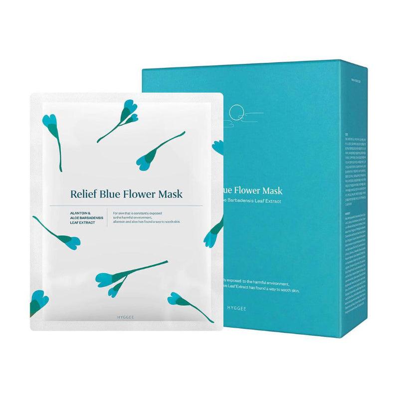 HYGGEE Relief Blue Flower Mask - Korean-Skincare