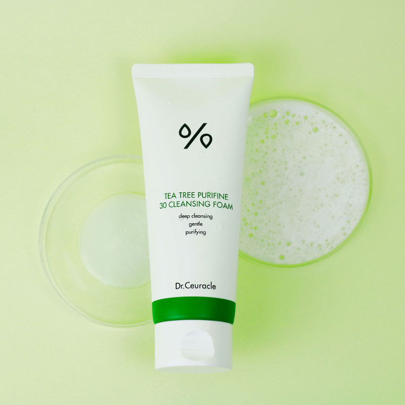 Dr.Ceuracle Tea Tree Purifine 30 Cleansing Foam - Korean-Skincare